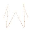 Alloy Faux Pearl Face Cover Chain Face Guard Eyeglasses Lanyard Jewelry Accessory