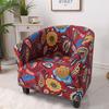 Nordic  Floral Printed Single Sofa Chair Slipcovers Armchair Home Decoration Elastic Spandex For Living Room Sofa Cover