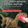 2.4G Realistic Light-Up Crawling Dinosaur Remote Control Toy With Mist Spray For Children