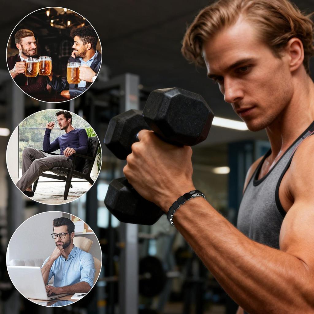 Mode Armband Alltagskleidung Modisches Naturmaterial Steinarmband für Männer für Vater Ehemann Freund Klassenkameraden