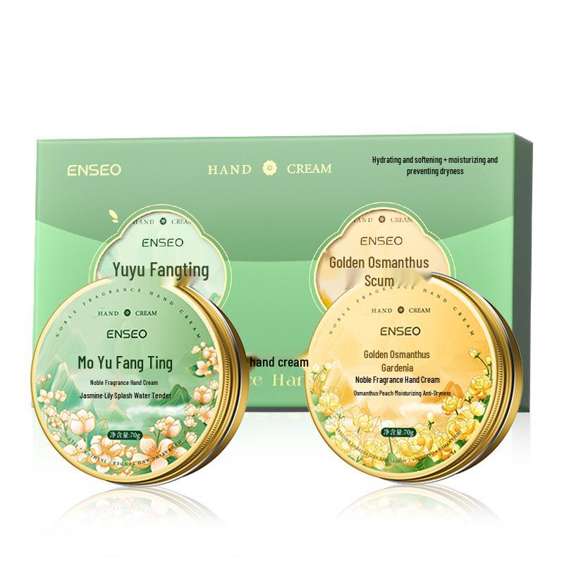 ENSEO Noble Fragrance Hand Cream Set - Hydrating, Nourishing, and Refreshing Anti-Cracking Care.