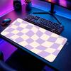 Purple Check Pattern HD Mouse Pad Desk Mat XXL Mousepad Keyboard Gaming Mouse Mats Office Computer PC Accessories Gamer Desk Mat