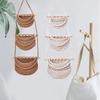 Simple 3 Tier Storage Bag Handmade Fruit Net Pocket Practical Hanging Fruit Baskets  Flowers