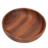 Wooden Snack Dish Fruit Food Salad Soup Bowl for Home Coffee Shop Use