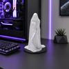 Veiled Goddess Sculpture 3D Printed Sculpture, Mysterious Female Figurine with Robe, Dark Gothic Style Desk Accessory Home Decor Statue for Bookshelf,