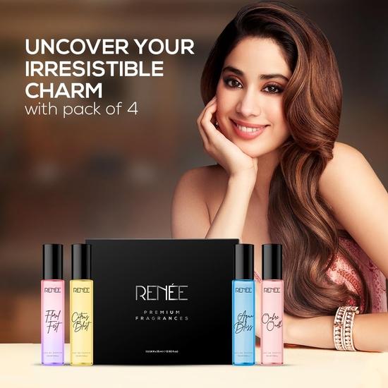 RENEE Women's Luxury Perfume Gift Set Pack of 4 Eau De Parfum- Long-Lasting Premium Scents, Fragrances for All The Occasion, 15ml each