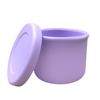 Silicone Bowl with Lid Preservation Box,Bento Lunch Box,Fruit Salad Preservation Bowl, Modern and Simple Sealed Circular Storage