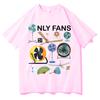 Men Women Fashion Only Fans Graphics Funny Tee Shirt Loose Clothing Short Sleeve Round Neck Cotton Tees T-Shirts