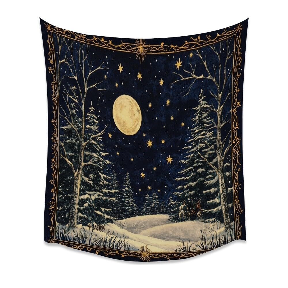 Vintage Boho The Moon Tapestry Aesthetic Bohemian Floralstrippy Vertical Tapestry For Bedroom Aesthetic Wall Hanging Room 70x100CM