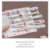 2/5 Stück Hellokitty Haarspangen Dreieckige Wellen-Haarspangen Entenschnabel-Haarspangen Haarschmuck Süß Und Cool Silber Katze Kawaii