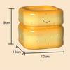 1pcs Cream Bread Makeup Brush Holder Cute Pen Holder Ornament Cute Desktop Organizer Storage Box