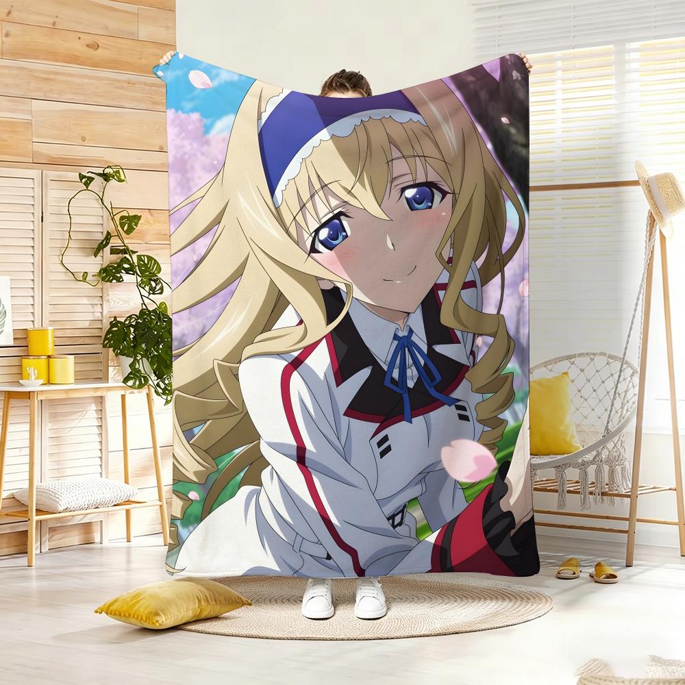 Anime I-Infinites Stratoss Throw Soft Warm Throw Blanket For Bedroom Living Room Bed Travel Camping Picnic Gift
