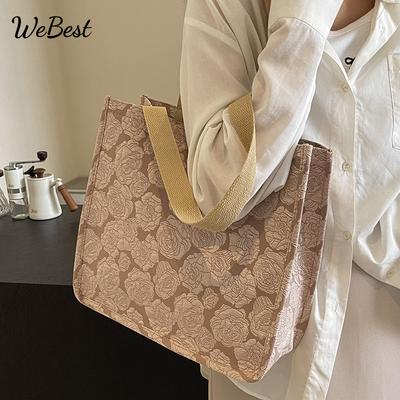 Large Capacity Tote Shoulder Handbag for Students