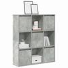 Bookshelf Concrete Grey 89 x 24 x 101.5 cm Engineered Wood