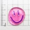 Ice Transparent Round Smiley Face DIY Accessories for Phone Cases, Hairpins & Magnets