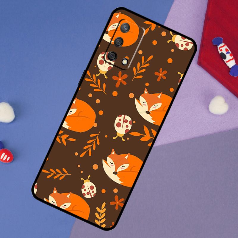 Herbstblätter Fallender Fuchs Hülle Für Oppo A5 Pro A6 A57 A17 A78 A54 A74 A94 A76 A16 A96 A18 A40 A60 A80 A38 A58 A98 A15