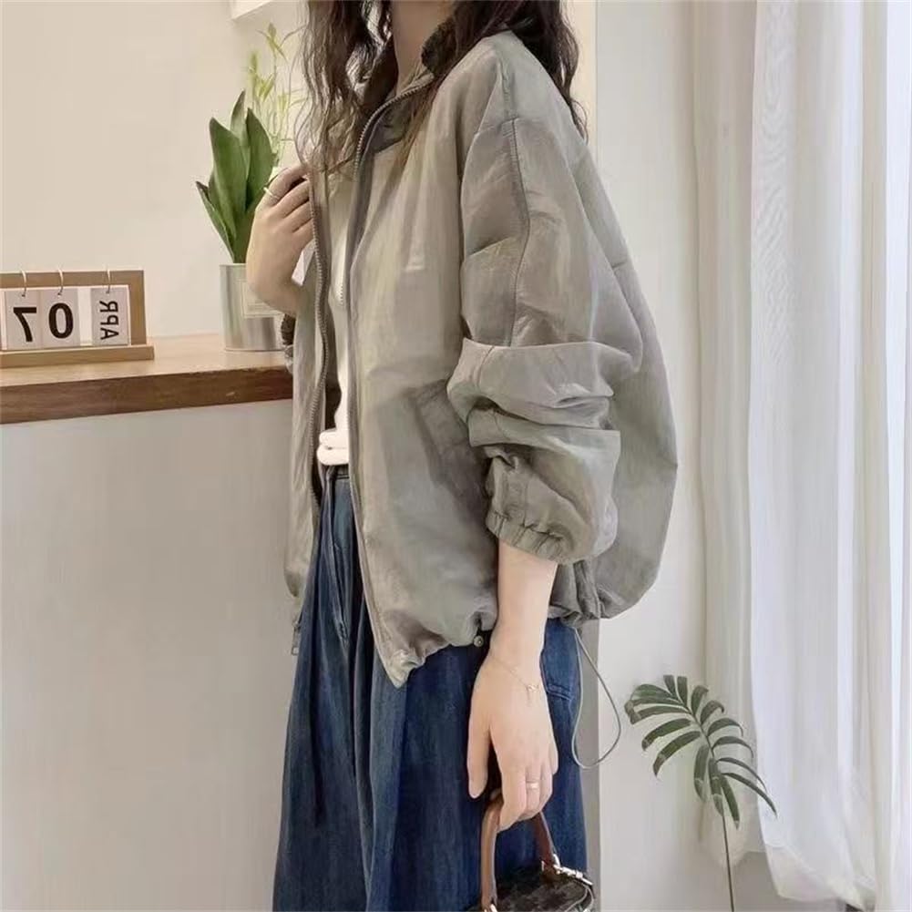 WURHUDC Sheer Lightweight UV Rash Sun Long Everyday Commuting Light Hoodie, Outerwear, Protection, See-Through Jacket, Thin, Spring, Summer, Autumn,