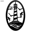 Metal Lighthouse Wall Decor Nautical Theme