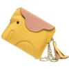 Mini baby elephant change bag, ultra-thin first layer cowhide, coin keychain storage bag, genuine leather change bag, cute girl