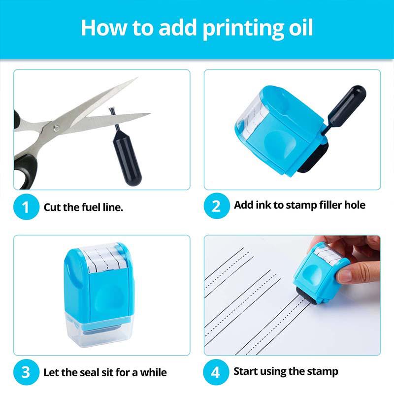 Expandable English Stamp Roller for Teaching Beginners