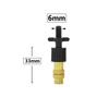 50pcs Adjustable Brass Misting Nozzle Copper Cooling Sprinkler 4/7mm Plastic Tee Barb Thread Connector For Garden Irrigation