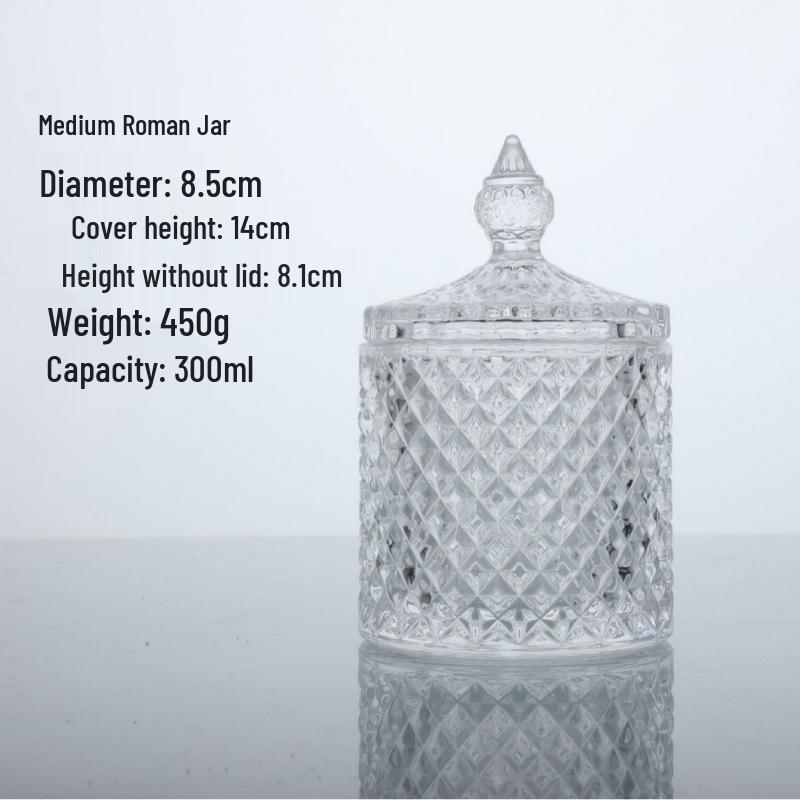 Creative Soy Candle In Glass Jar with Lid - Small Yurt Incense Holder