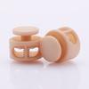 Double Hole Spring Cord Locks for Shoelaces and Bags 14 mm 17 Round Plastic Toggles 16 Colours