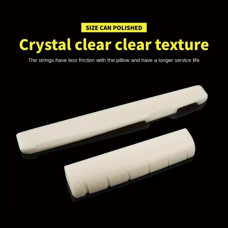 Authentic Guitar Bridge Component Acoustic Guitar Part Guitars Bridge Saddles Replacement for Improved Playabilitys