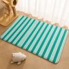 Colorful Striped Pattern Floor Mat Floor Mat Soft Flannel Non-Slip Door  Rug for Living Room