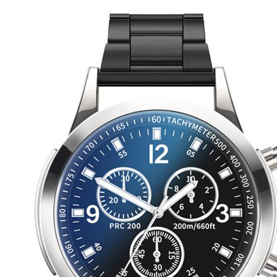 Men Dress Watch Analog Quartz Watch with Three Sub-Dials Stainless Steel Wristwatch for Husband Boyfriend Father Business Date