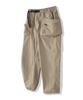 MODERMENT [Nylon] Belted Tech Cargo String Pants [Beige]