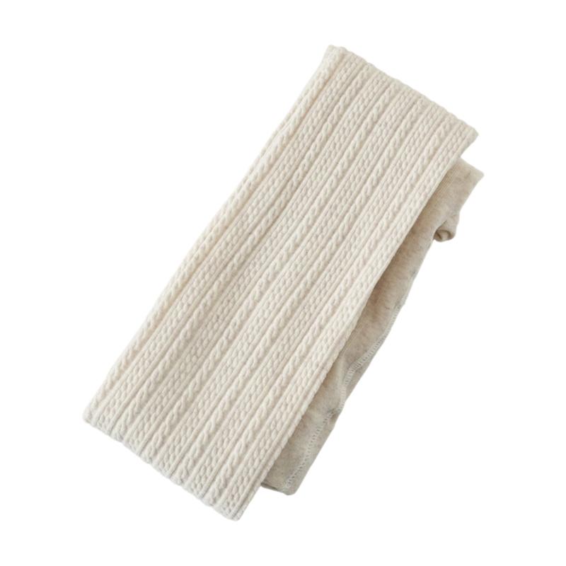 Elastic High Waist Cotton Knit Tights With Wheat Pattern Textured Design Pantyhose For Women Autumn Winter Essential