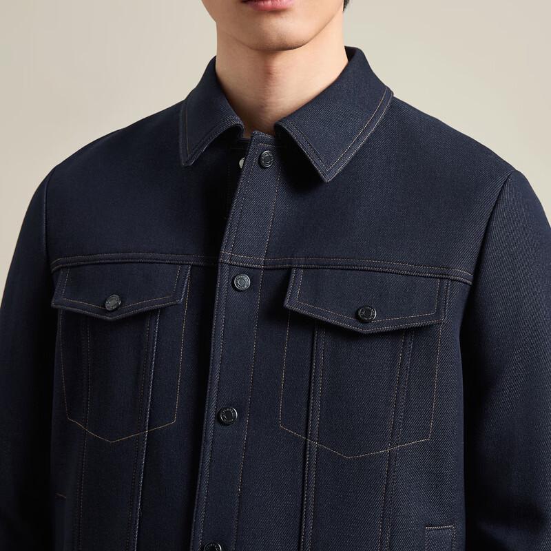 SEVEN Men's Autumn/Winter Denim Texture Workwear Jacket
