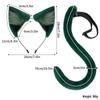 Set Cosplay Whisper: Peluche Ragazza della Farmacia con Cerchietto con Orecchie Animalesche e Coda di Gatto