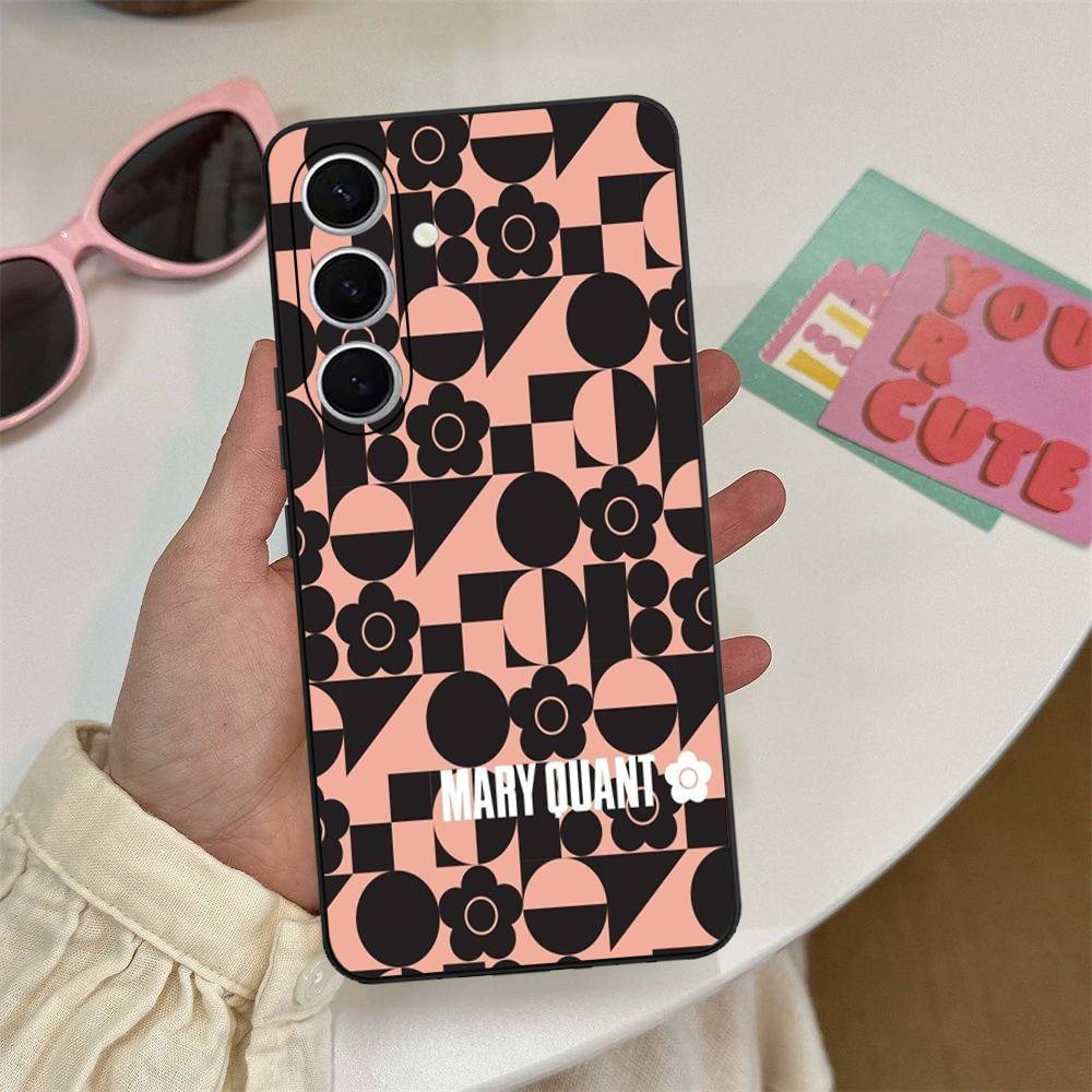 Fashion M-Mary Q-Quant Phone Case For Samsung S 24 Fe 25 Ultra Plus 20 Lite 21 30 22 23 24 22 Ultra 5G Fundas