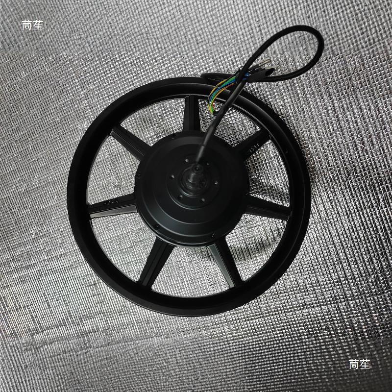 14" Folding Motorized Vehicle Hamama 48V 350W Brushless Geared High-Speed Motor - Black