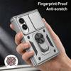 Coque pour Samsung Galaxy Z Fold 8, Protection Rigide avec Support et Cache Caméra - Argenté