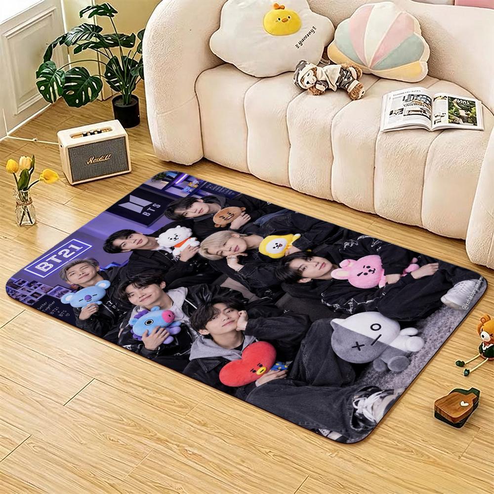 Seventeen Chibi Art Carpet Soft Rug Plush Rug Thick Rug Kitchen Floor Mat Hallway Runner Low Maintenance