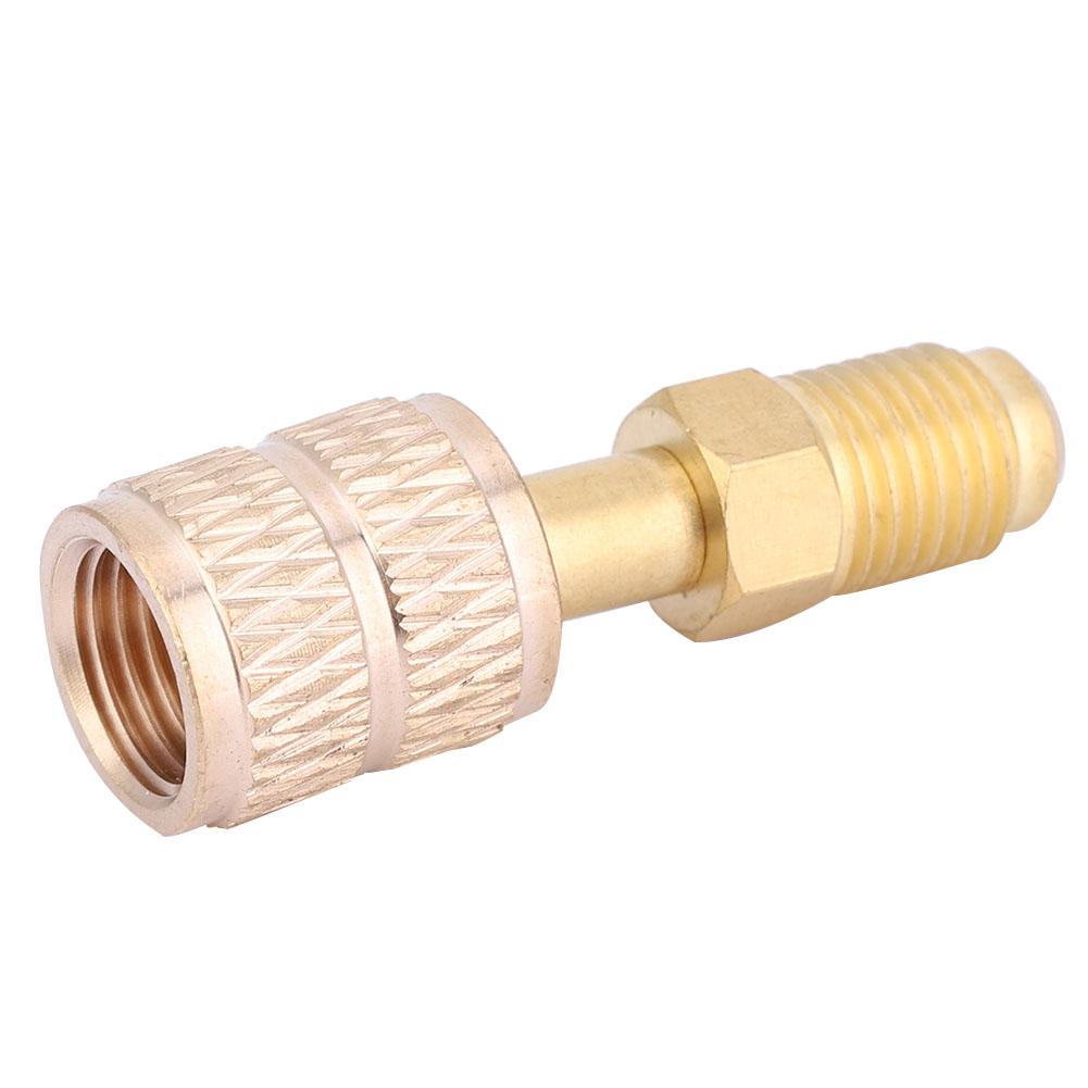 R410A AC Refrigeration Adapter Brass Straight Connector for Air Conditioner Refrigerator410 to British Standard