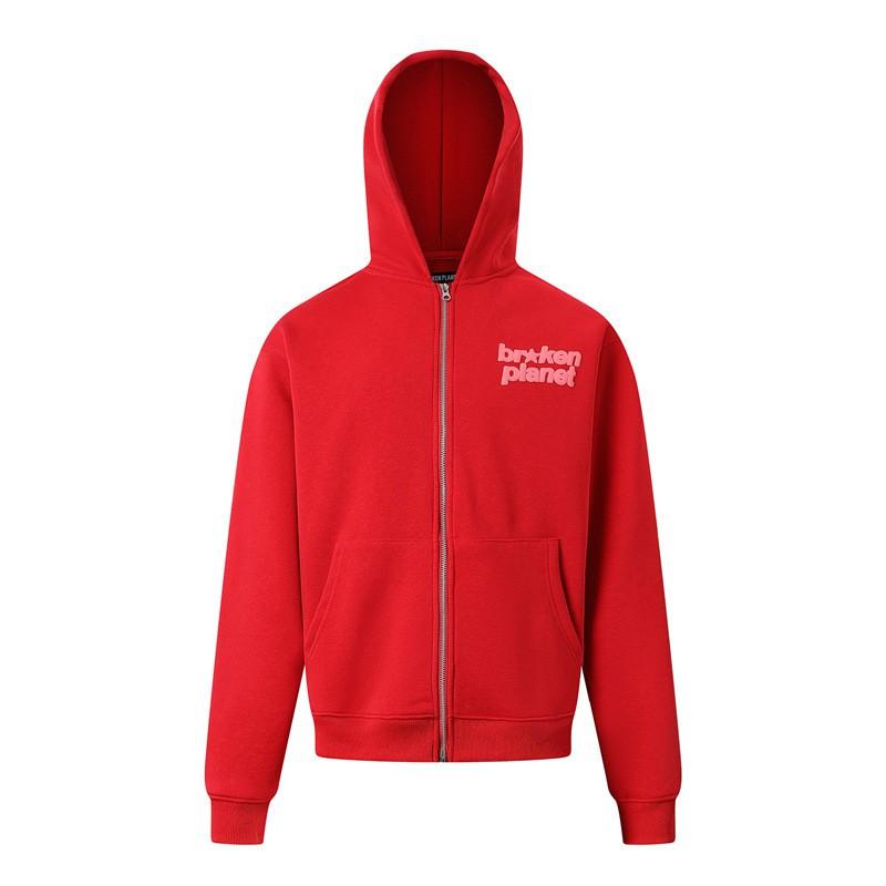 Broken Planet Hoodie Mens Oversized Streetwear Cotton Sweatshirt With Graphic Print 2025