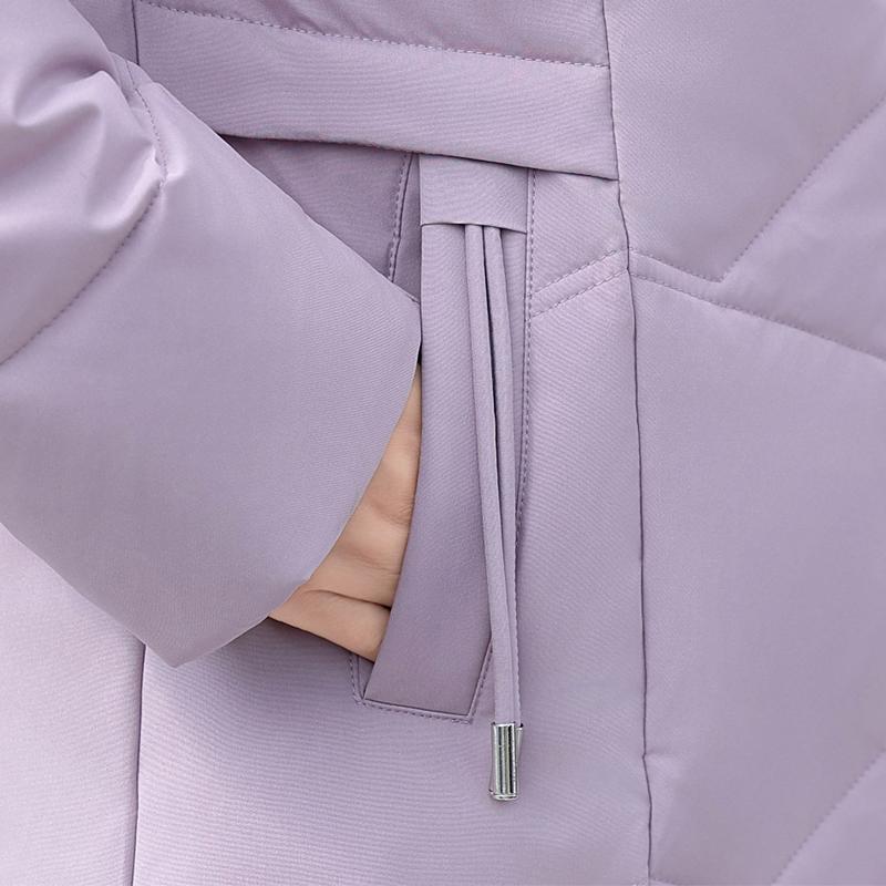 Real Fur Collar Middle Age Women's Puffer Jackets Winter Vintage Parkas Elegant Thick Warm Plus Size Long Down Coats Woman Outerwears