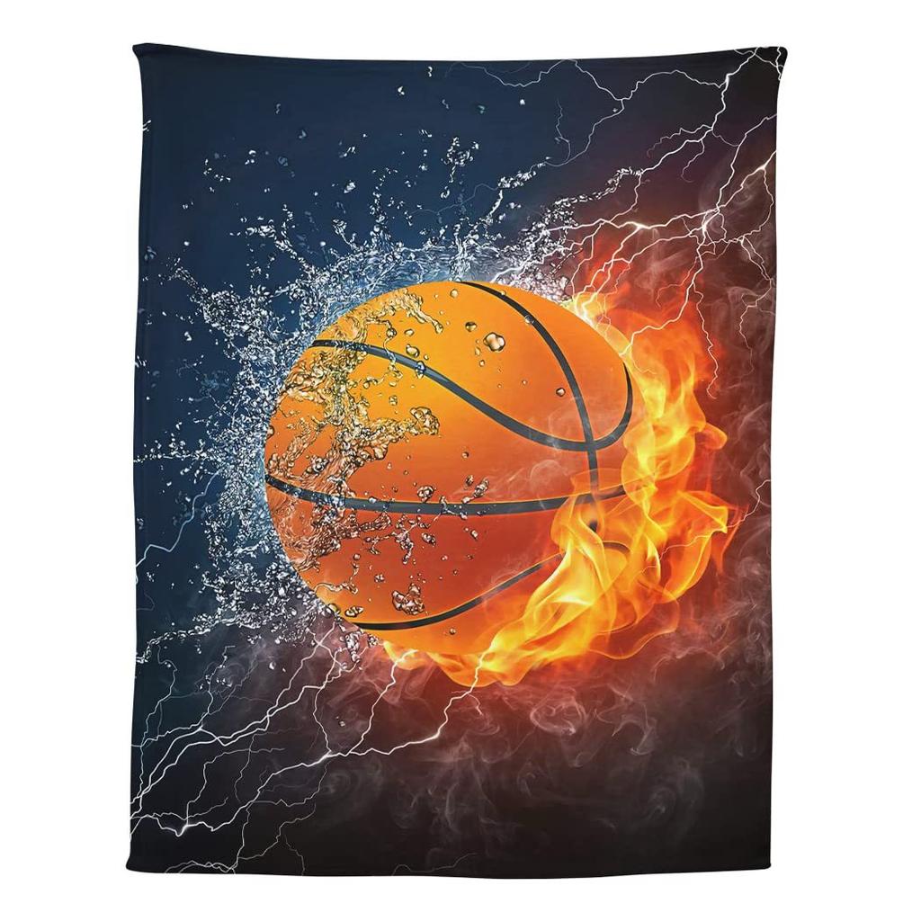 Basketball Flannel Blanket Digital Printed Blanket Sofa Blanket Air Conditioning Blanket Office Nap Blanket