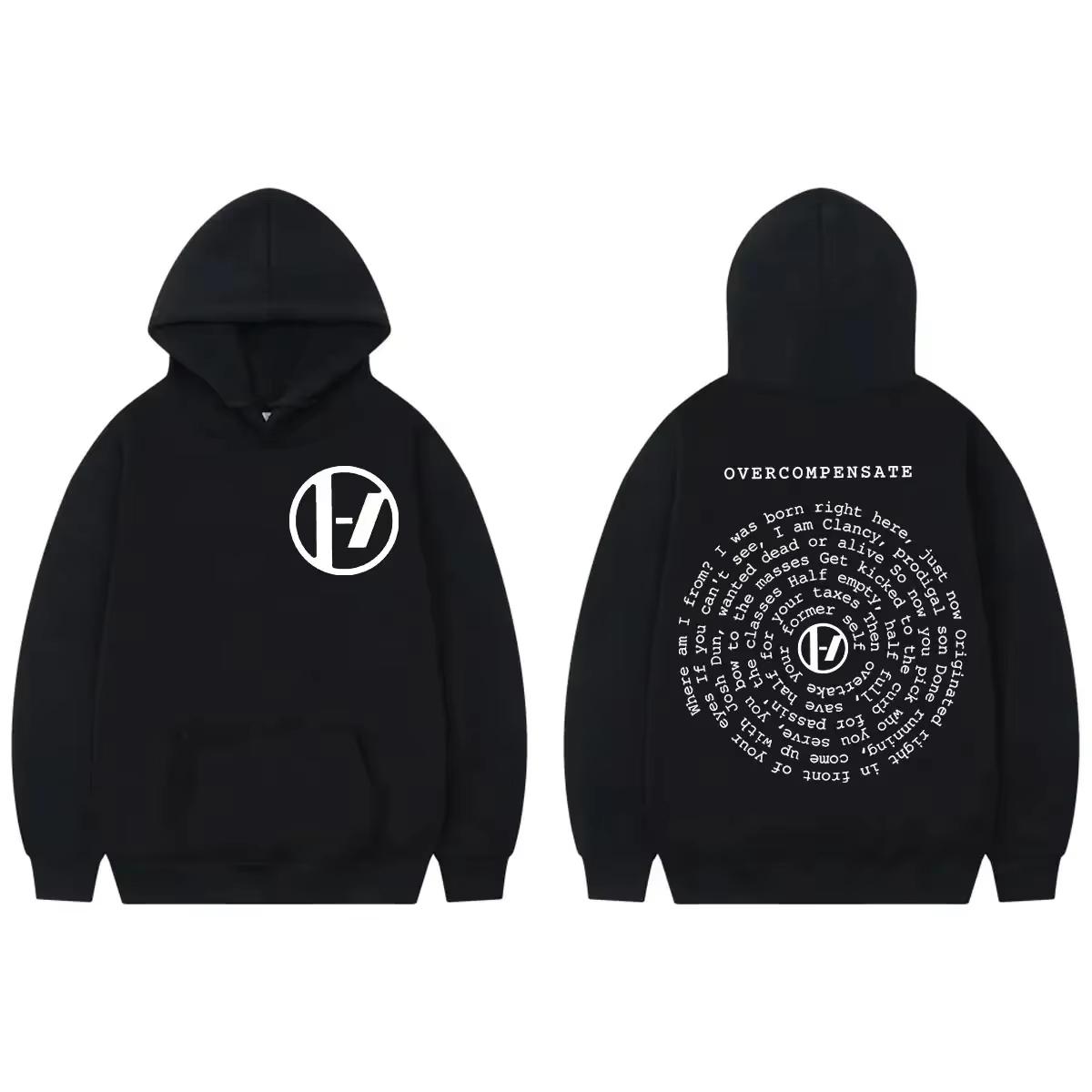 

Twenty One Pilots Double Sided Print Hoodie Fashion Casual Oversized Pullovers Men Women Casual Long Sleeve Fleece Sweatshirts L