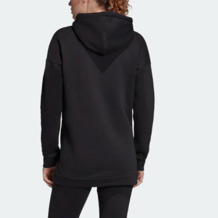Adidas Indispensables Logo Décontracté Confortable Sweat à Capuche Sweats à Capuche Femme Noir EB3800