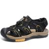 Men Hiking Sandals Outdoor Black Brown Water Shoes Wide Palm Athletic Closed Toe Sport Sandals Beach Shoes Large Size