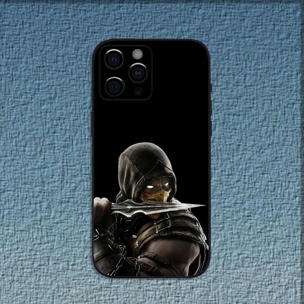 Game M-Mortal Kombat Phone Case For iPhone 16,15,14,13,12,11,Pro,X,XS,Max,XR,Plus,Mini Soft Black Cover