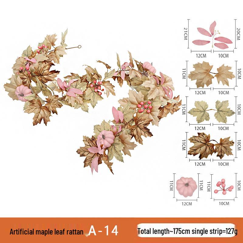 Skladem Podzimní a Halloweenská dekorace z javorových listů pro Vánoce a Den díkůvzdání