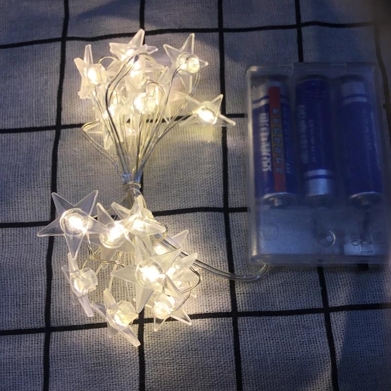 2m 20 Lights Christmas Lights Garland Santa Claus String Lights For Party Decorations Xmas Tree Decor New Year Gift 2025