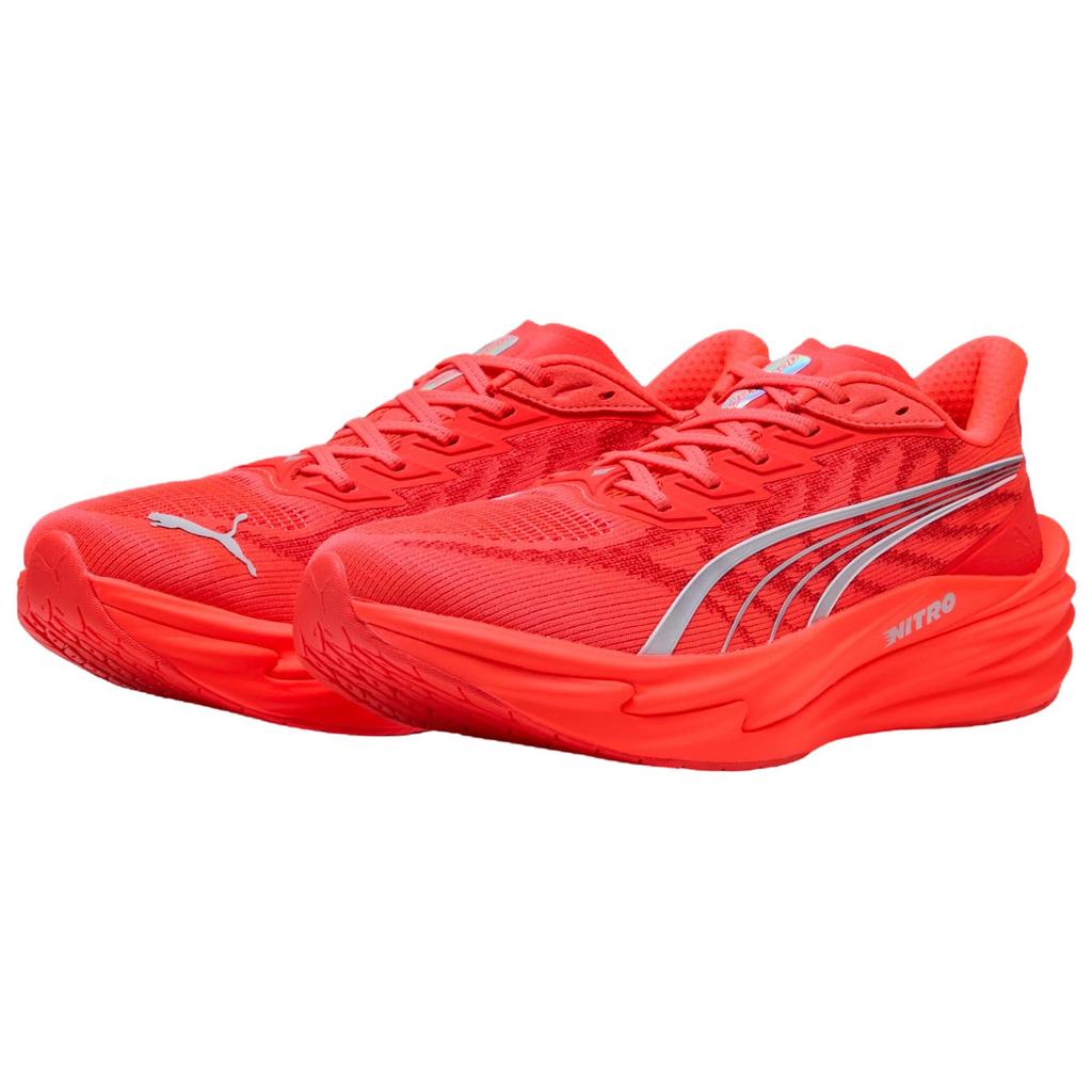 Men's Sneakers Puma Deviate Nitro 4 'Ultra Red Silver'