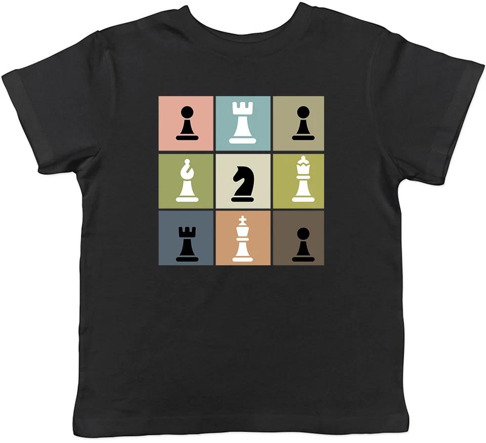 

Chess Grid Kids T-Shirt Ultimate Chess Icons Childrens Boys Girls Gift 100